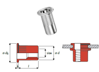 Q-Nut Blindnietmutter Edelstahl A2 FK M10 offen