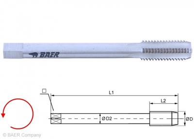 HSSE Maschinengewindebohrer Form C - MF 10 x 1.0 - LINKS - DIN 374