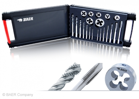 Set HSSE UNiTap: Gewindebohrer Durchgangs- & Sackloch | Schneideisen: M 3 - 12