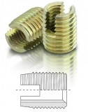 UNF 5/16 x 24 - 15 mm - Einsatzgeh. Stahl, verzinkt, Selbstschn. Gewindeeinsätze m. Schneidschlitz