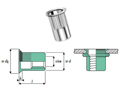 Q-Nut Blindnietmutter Aluminium SK M10 offen