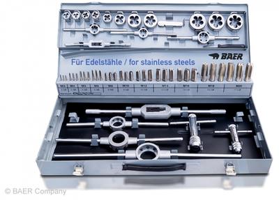 SET HSSE EDELSTAHL Handgewindebohrer | Schneideisen | Werkzeuge : M 3 - 12