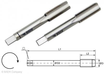 HSSG Handgewindebohrer 2-tlg. Satz MF 7 x 0.5