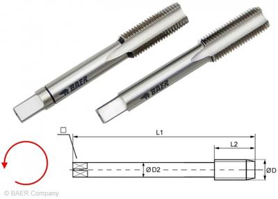 HSSG Handgewindebohrer 2-tlg. Satz MF 8 x 0.75 - LINKS