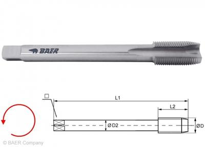 HSSE Maschinengewindebohrer Form B - MF 4 x 0.35 - LINKS - DIN 374