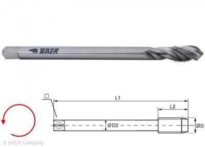 HSSE Maschinengewindebohrer 35° SP - MF 3 x 0.35 - LINKS - DIN 374