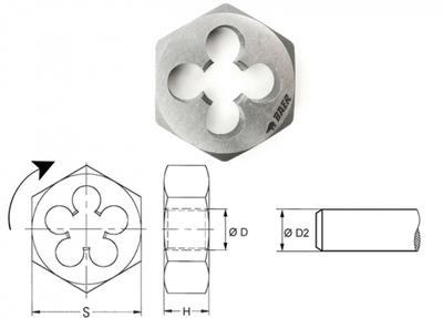 Sechskantmutter R (BSPT) 1" x 11 - HSS