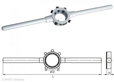 Druckguss-Schneideisenhalter 13/16 x 1/4