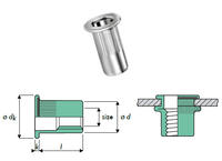 Q-Nut Blindnietmutter Aluminium FK M10 offen