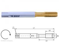 HSSE-TiN Maschinengewindebohrer Form C - M 6 x 1.0 - DIN 371 Hohe Standzeit