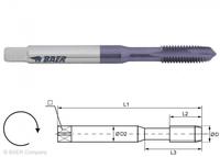 HSSE-TiAlN Gewindebohrer Form B - UNC 1/4 x 20 - DIN 371 Edelstahl
