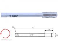 HSSE Maschinengewindebohrer Form C - FG 14.3 x 20 - Links